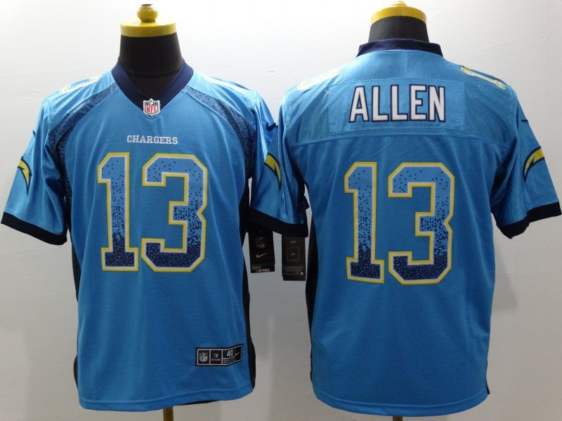 Men's Los Angeles Chargers Keenan Allen #13 Blue Game Jersey1