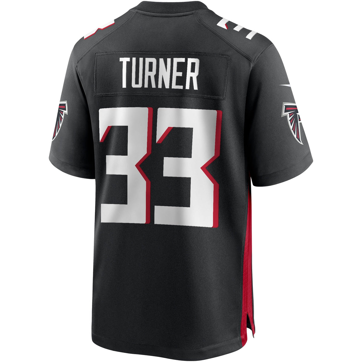 Michael Turner Atlanta Falcons  Game Retired   Jersey - Black