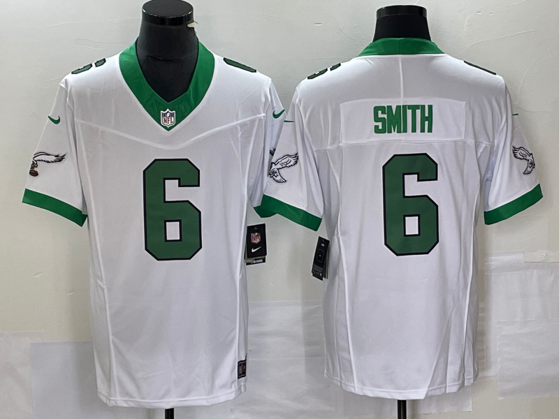 Men's Philadelphia Eagles DeVonta Smith #6 White Game Player Jersey1