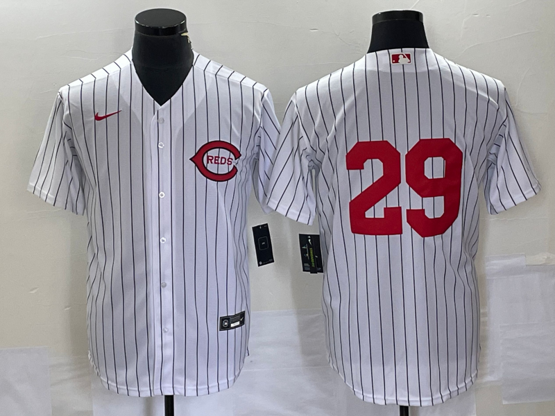 Men's Cincinnati Reds TJ Friedl #29 White 2022  at Field of Dreams Game Authentic Player Jersey