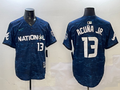 Men's National League Ronald Acuna Jr. #13 Navy 2023  All-Star Game Limited Player Jersey1