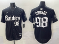 Men's Las Vegas Raiders Maxx Crosby #98 Black Team Game Player Jersey