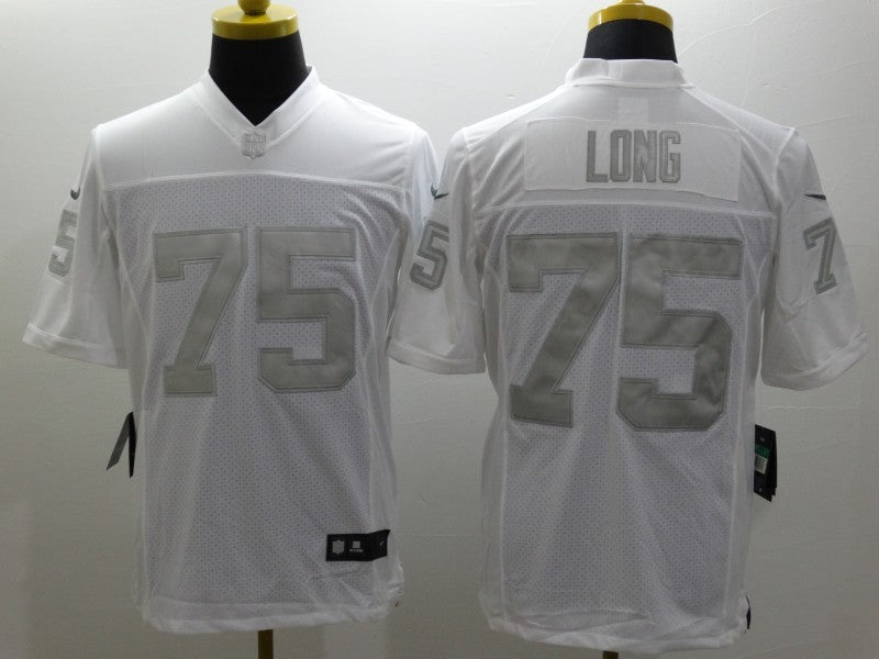 Men's Las Vegas Raiders Howie Long #75 White Game Jersey1