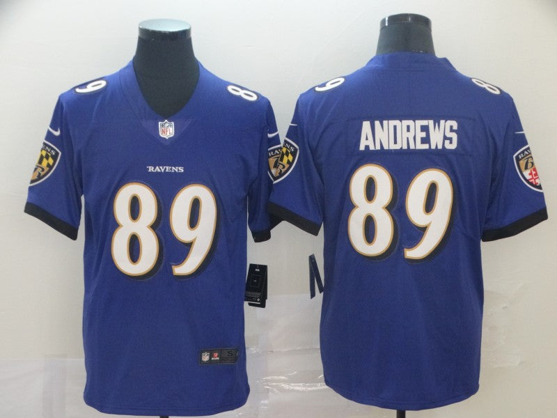Men's Baltimore Ravens Mark Andrews #89 Purple Game Player Jersey1