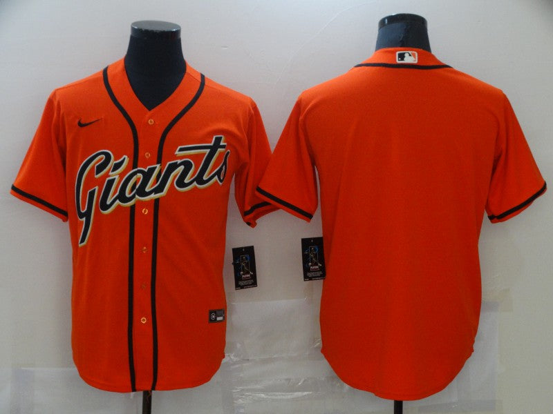 Men's San Francisco Giants Orange Replica Blank Jersey1