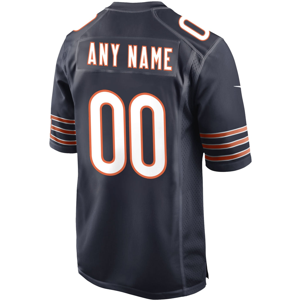 Chicago Bears  Custom Game Jersey - Navy