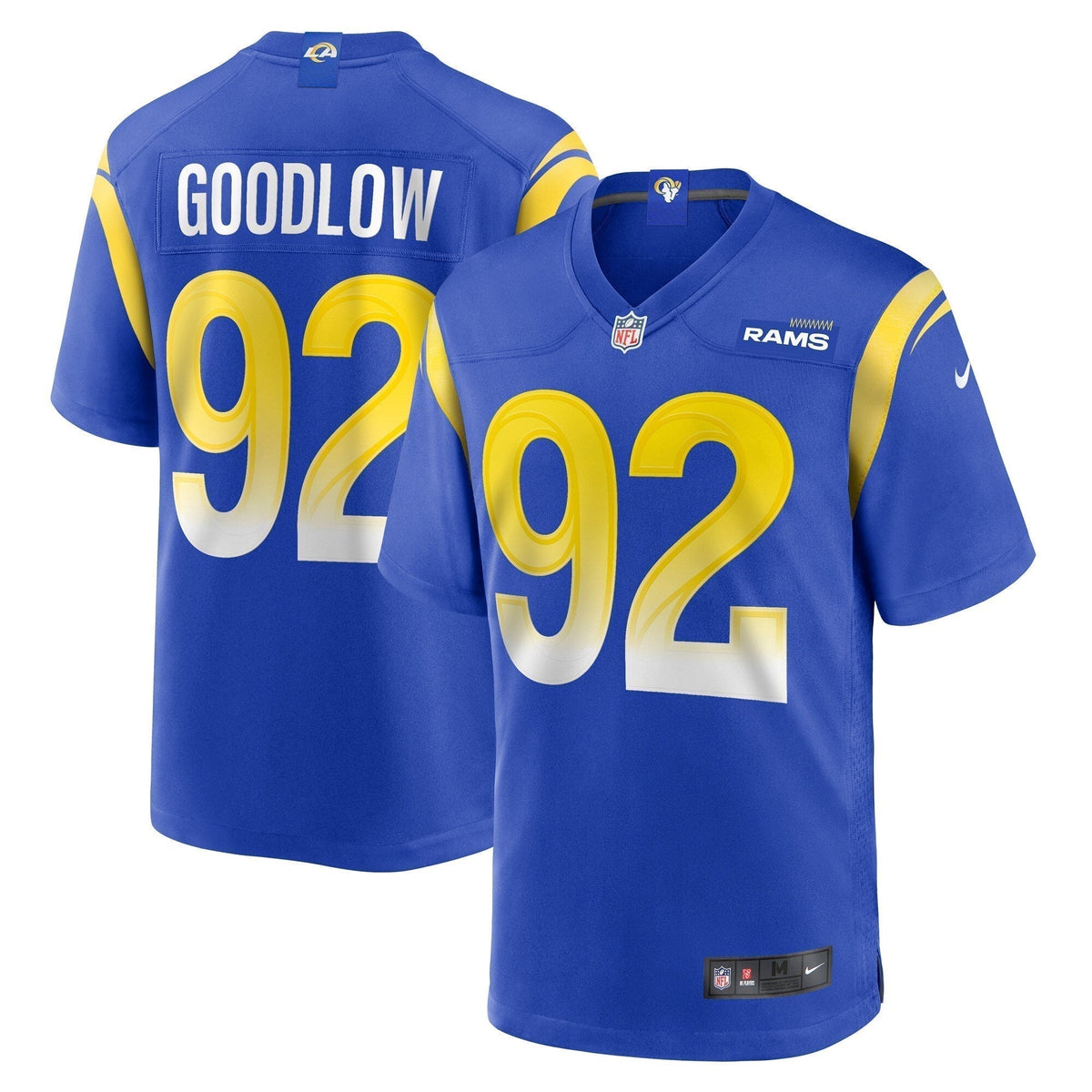 Anthony Goodlow Los Angeles Rams  Game Jersey -  Royal
