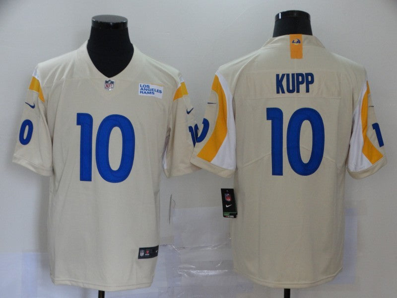 Men's Los Angeles Rams Cooper Kupp #10 Beige Vapor Limited Jersey1