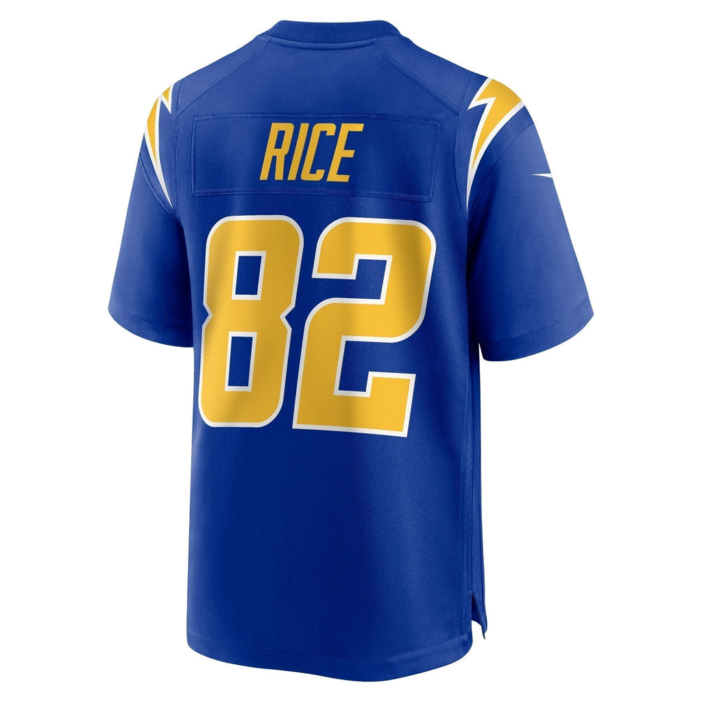 Brenden Rice Los Angeles Chargers  2024  Draft 2nd Alternate Game   Jersey - Royal