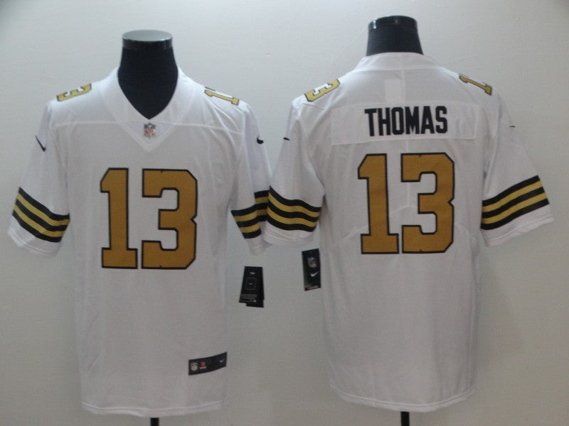 Men's New Orleans Saints Michael Thomas #13 White Alternate Game Jersey1