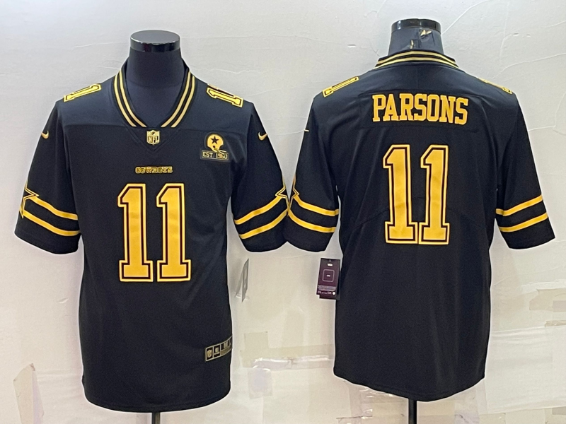 Men's Dallas Cowboys Micah Parsons #11 Black Player Jersey1