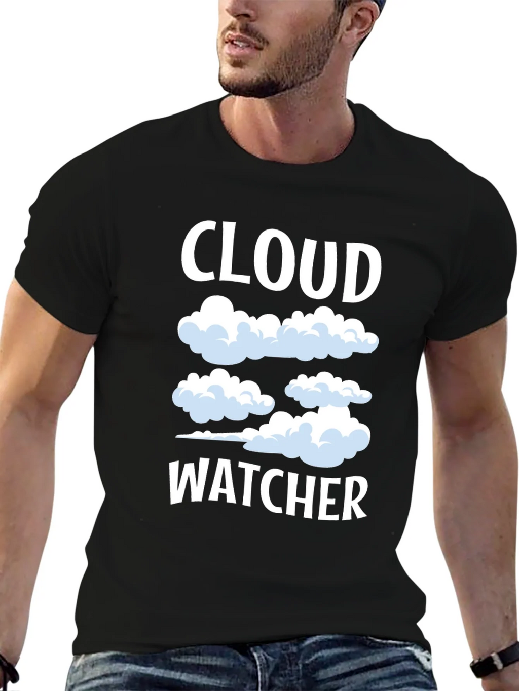 Cloud Watcher Graphic Tee - Sky Gazing T-Shirt