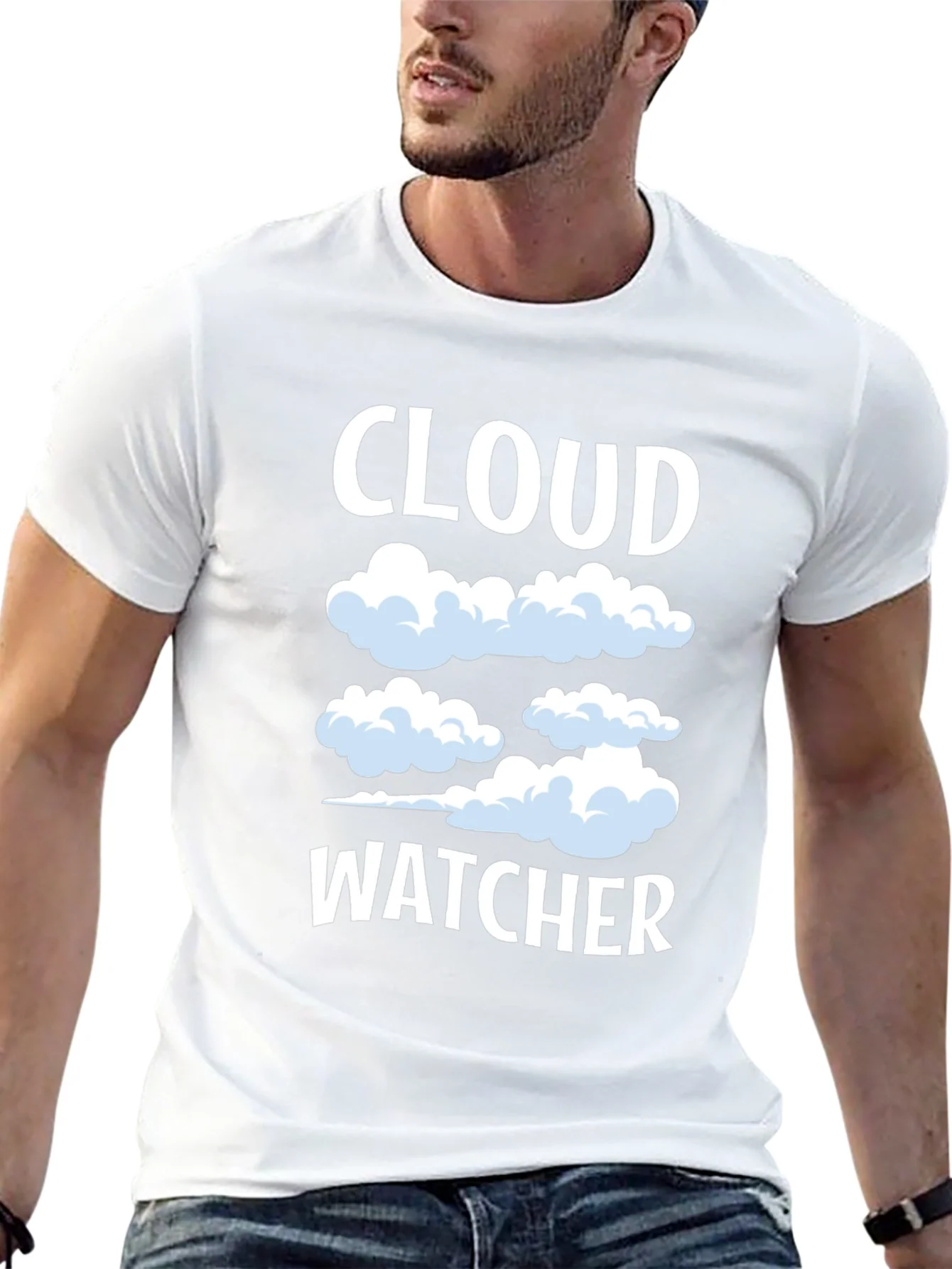 Cloud Watcher Graphic Tee - Sky Gazing T-Shirt