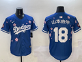 Men's Los Angeles Dodgers Yoshinobu Yamamoto #18 Royal Alternate Replica Player Jersey