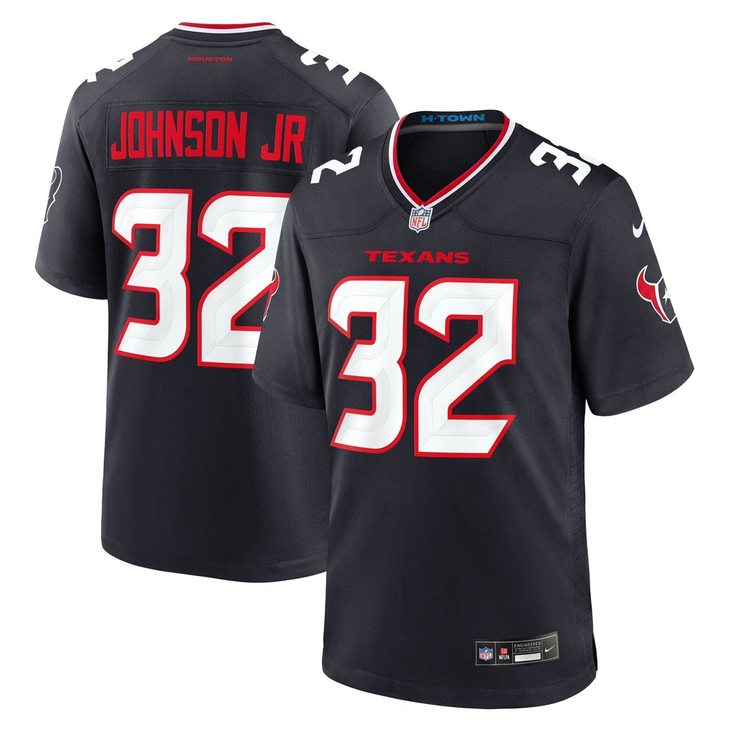 Lonnie Johnson Jr. Houston Texans  Team Game Jersey -  Navy