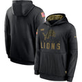 Men's Detroit Lions  2020 Salute to Service Hoodie1 Black