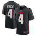 Taylor Heinicke Atlanta Falcons  Game   Jersey - Black