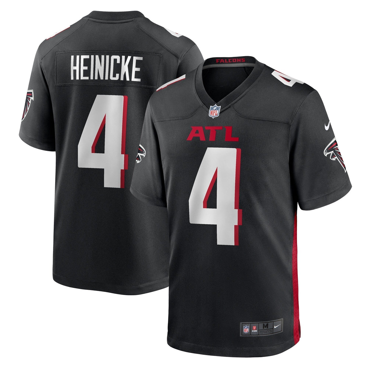 Taylor Heinicke Atlanta Falcons  Game   Jersey - Black