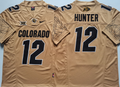 Men's Colorado Buffaloes Buffs Hunter #12 Yellow Game Jersey