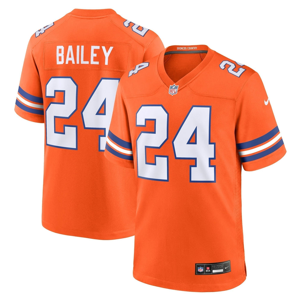 Champ Bailey Denver Broncos  Mile High Collection 1977 Throwback Retired   Game Jersey - Orange