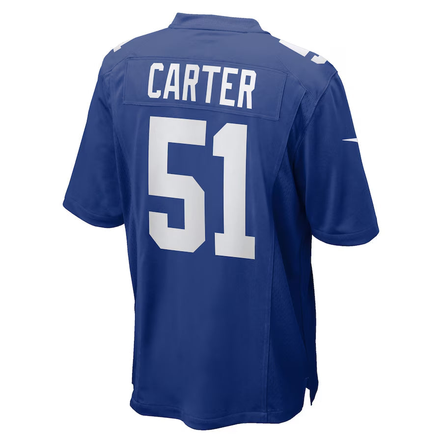 New York Giants Abdul Carter  Royal 2025  Draft First Round Pick Game Jersey
