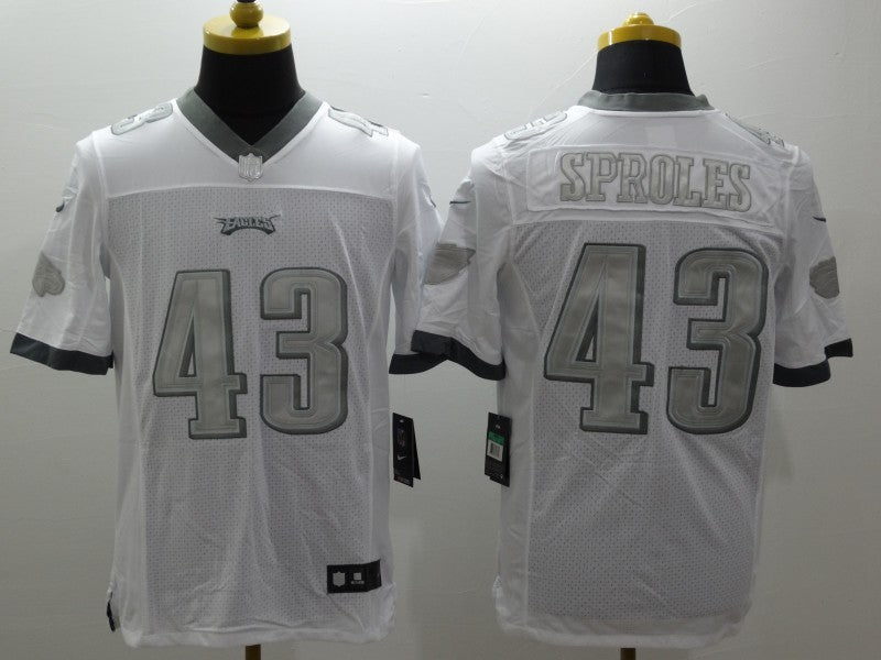 Men's Philadelphia Eagles Darren Sproles #43 White Game Jersey1