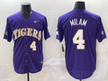 Men's LSU Tigers Steven Milam #4 Purple Replica Player Jersey