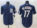 Men's Detroit Tigers Austin Meadows #17 Navy Replica Player Jersey