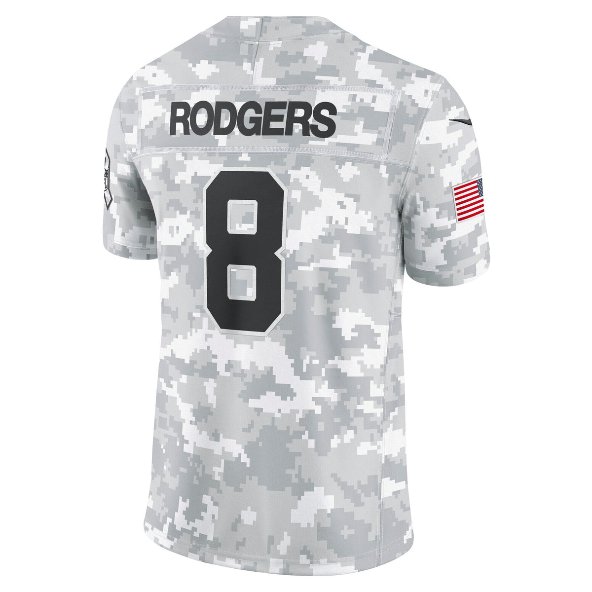 Aaron Rodgers New York Jets  2024 Salute to Service Limited Jersey - Arctic Camo