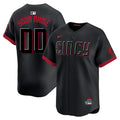 Custom Cincinnati Reds City Connect Jersey - Black