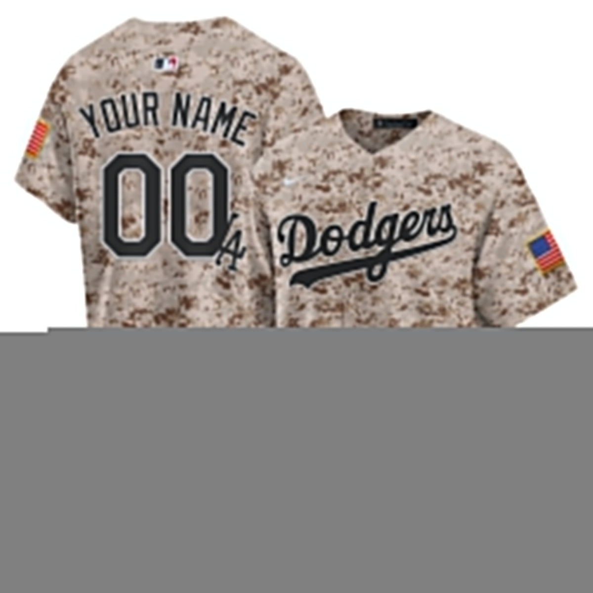 Custom Los Angeles Dodgers USMC Jersey - Desert Camo