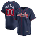 Custom Atlanta Braves Alternate Jersey - Navy