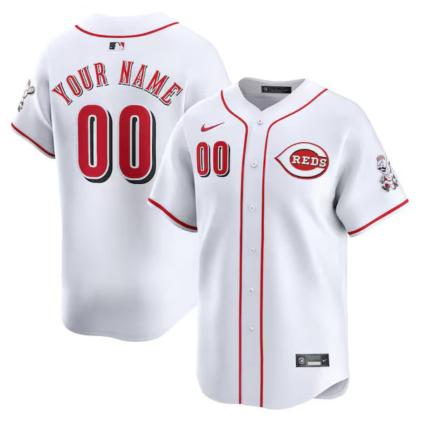 Custom Cincinnati Reds Home Jersey - White