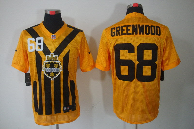 Men's Pittsburgh Steelers LC Greenwood #68 Gold Game Jersey1