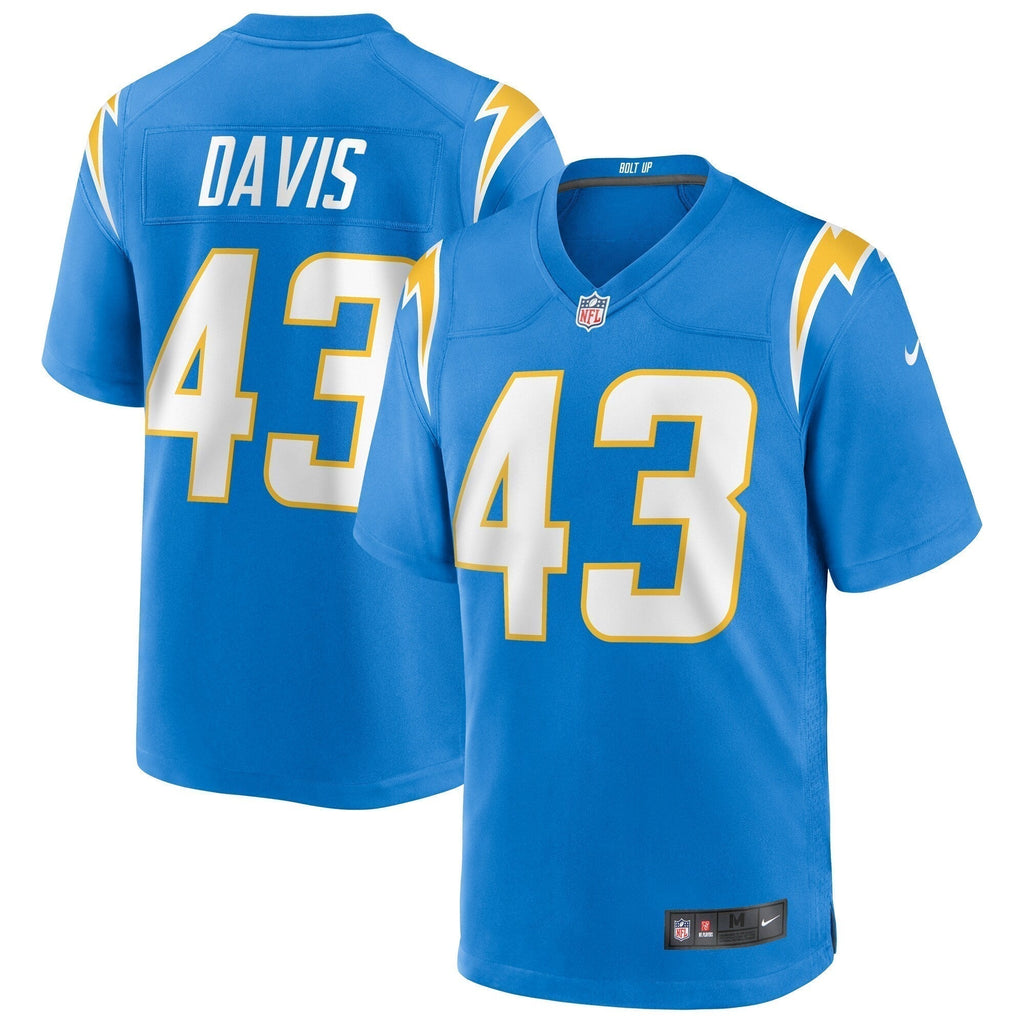 Michael Davis Los Angeles Chargers  Game Jersey - Powder Blue