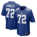 Solomon Kindley New York Giants  Home Game   Jersey - Royal