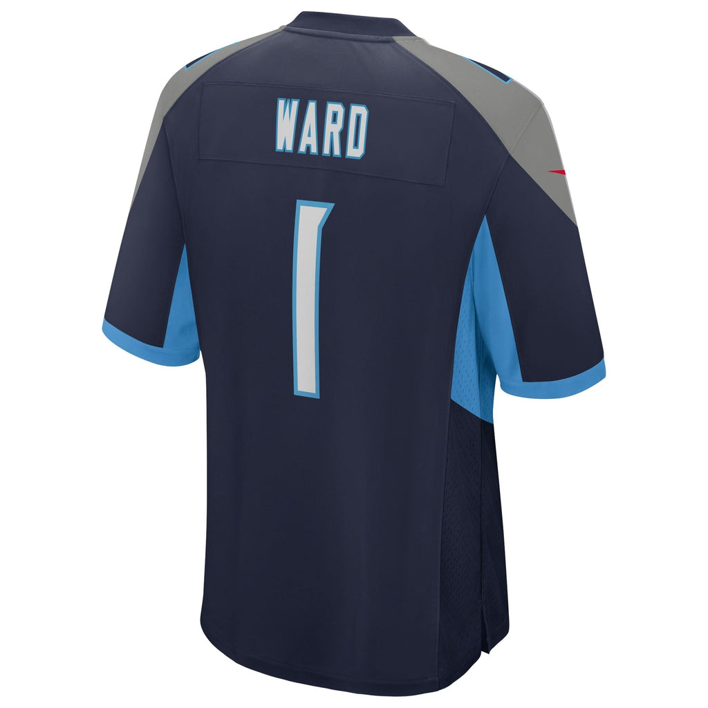 Tennessee Titans Cameron Ward  Navy 2025  Draft First Round Pick Alternate Game Jersey