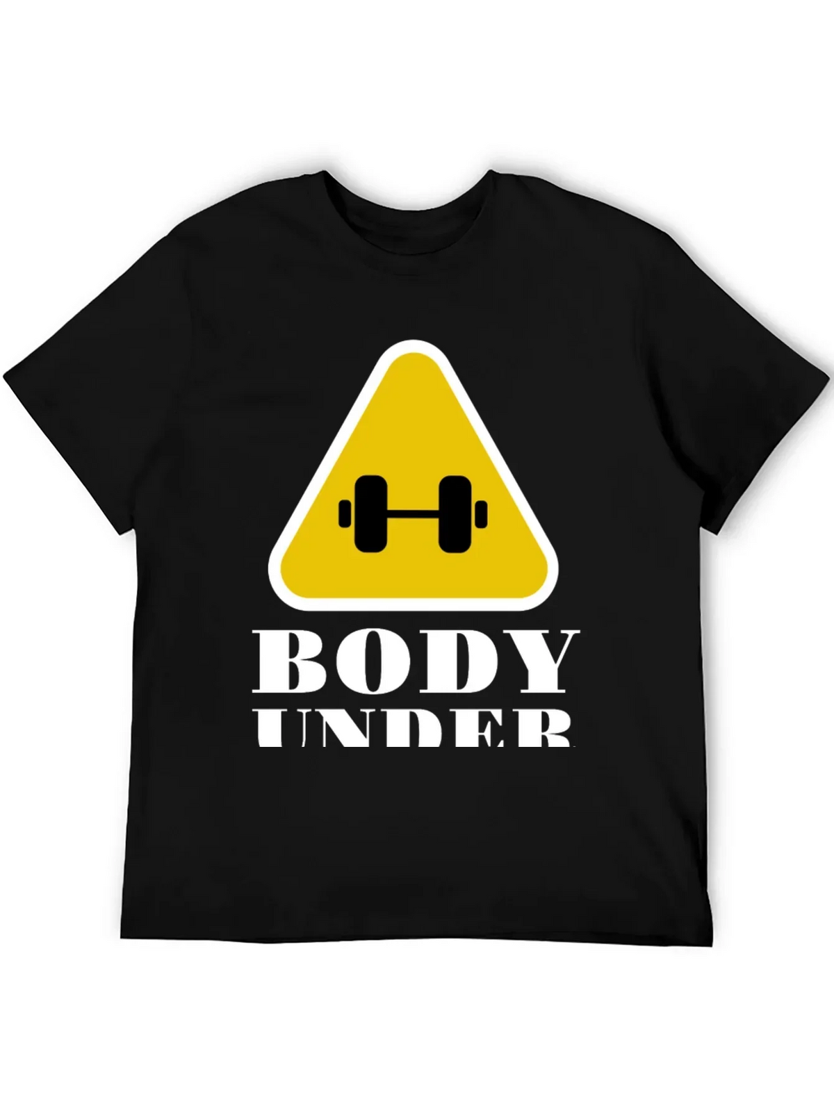 Body Under Construction Black Graphic T-Shirt