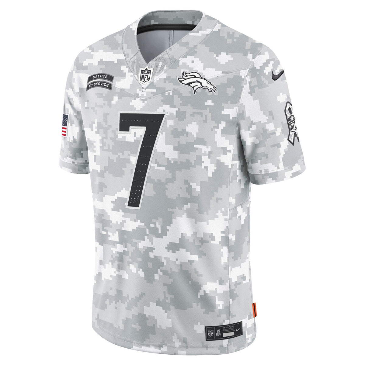 John Elway Denver Broncos  2024 Salute to Service Retired   Limited Jersey - Arctic Camo