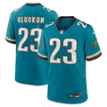 Foye Oluokun Jacksonville Jaguars  Prowler Throwback   Game Jersey - Teal