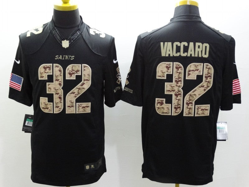 Men's New Orleans Saints Kenny Vaccaro #32 Black Game Player Jersey1