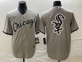 Men's Chicago White Sox Gray Replica Team Jersey1