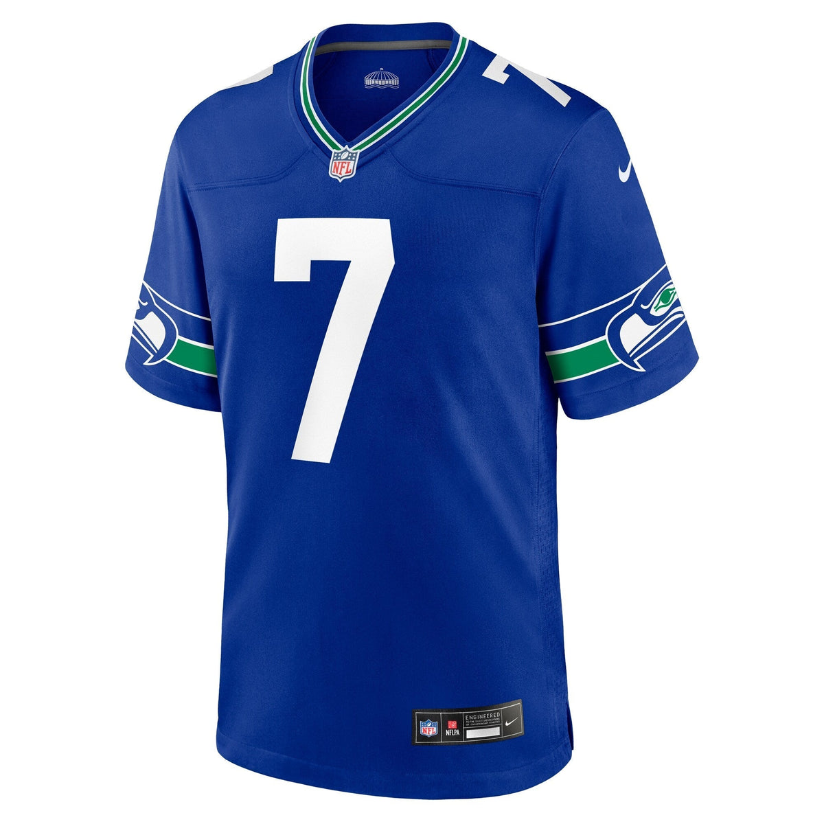 Geno Smith Seattle Seahawks  Throwback   Game Jersey - Royal