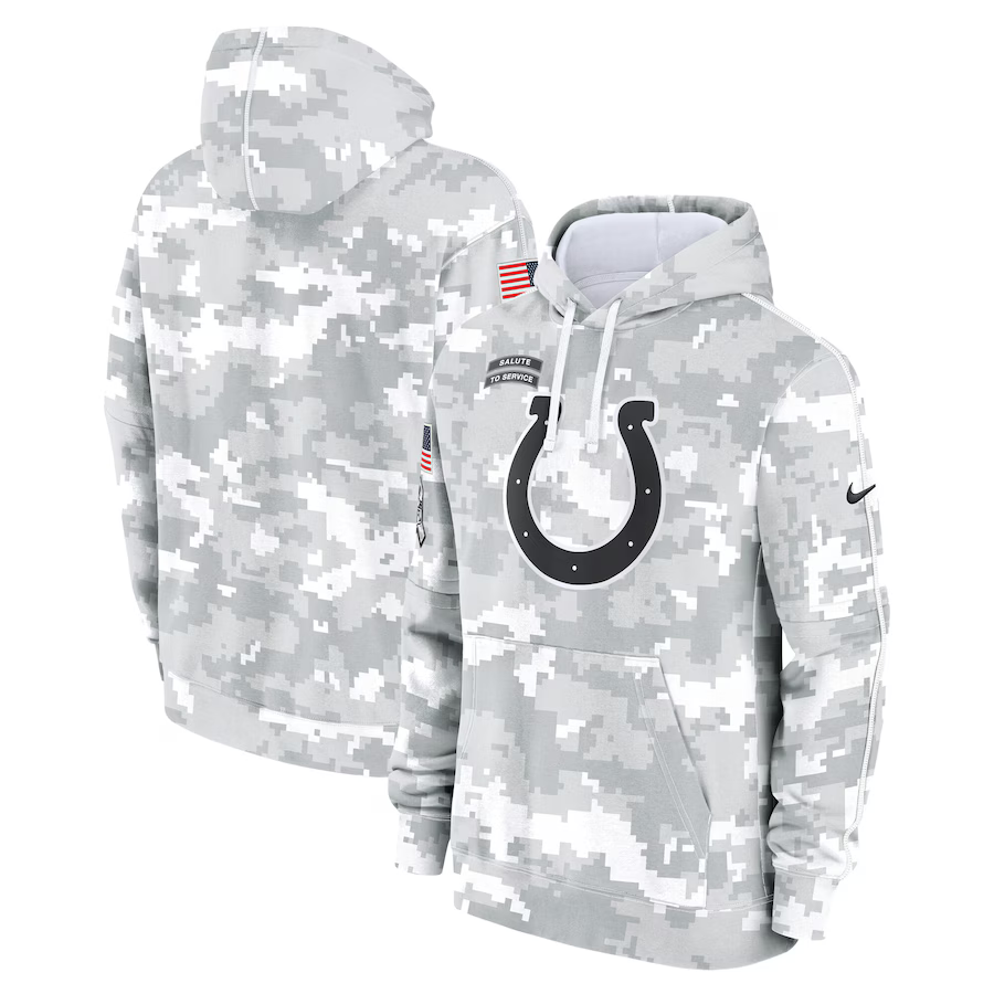 Men's Indianapolis Colts Arctic Camo 2024 Salute to Service Club Fleece Pullover Hoodie1