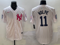 Men's New York Yankees Anthony Volpe #11 White Team Player Jersey