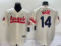 Men's Los Angeles Angels Tyler Wade #14 Cream City Connect Replica Player Jersey1