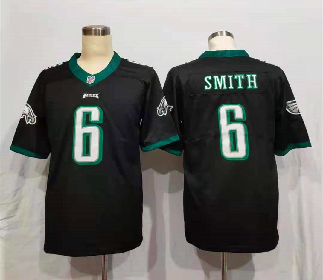 Men's Philadelphia Eagles DeVonta Smith #6 Black Game Jersey1