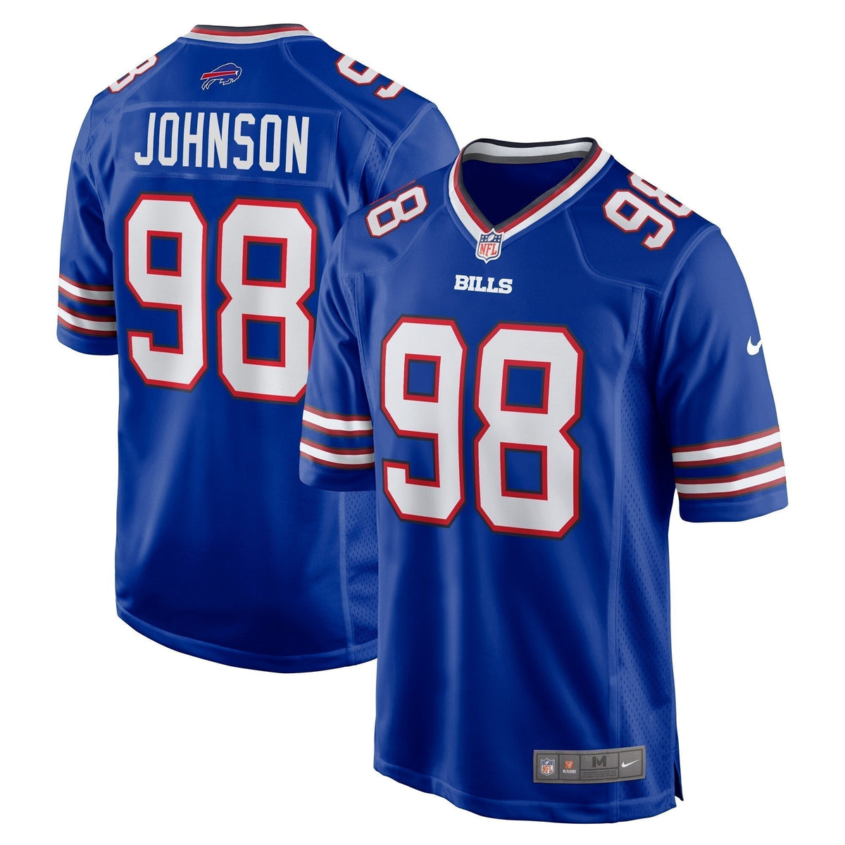 Austin Johnson Buffalo Bills   Game Jersey -  Royal