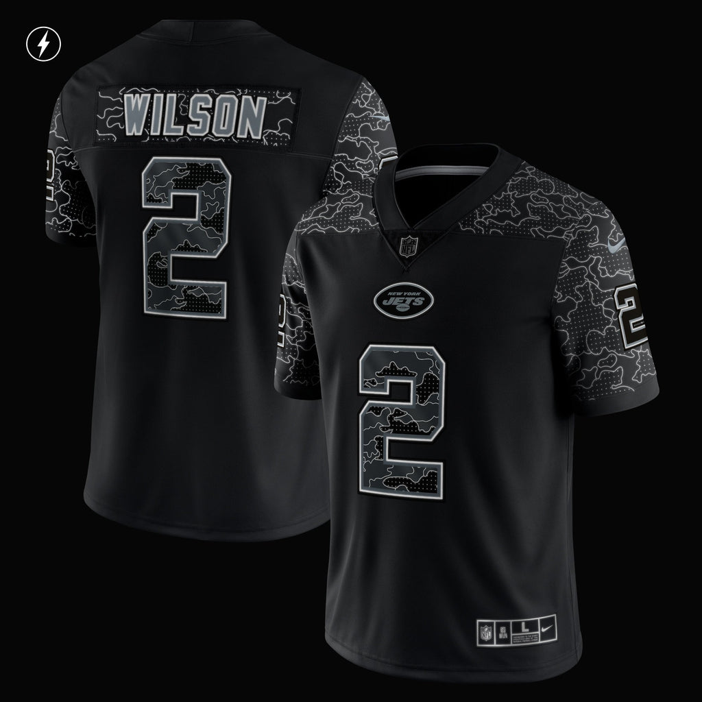 Zach Wilson New York Jets  RFLCTV Limited Jersey - Black