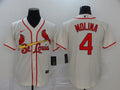 Men's St. Louis Cardinals Yadier Molina  Cream Alternate Jersey1 Beige